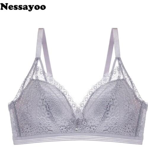 Lace Sexy Womens Bras Push Up Bralette Small Cup Top Bh Intimates Brassiere Girl Underwear Lady Wireless ABC Small Cup 34 36 38