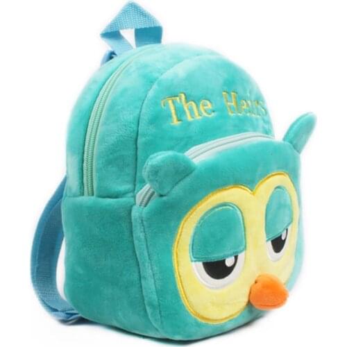 Cute Animal Bag Kids Plush School Backpacks Children Girls Boys Gifts Toy Owl Cartoon mini Schoolbag