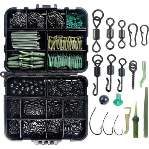Carp Fishing Tackle Kit,Carp Fishing Equipment 420Pcs Carp Fishing Bait Gear Carp Fishing Hooks Fishing Tackle Kit Box