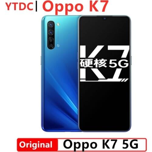 2020 New Original official Oppo K7 5G Smart Phone Snapgragon 765G 6.4 inch OLED Screen 30W VOOC Charger 8GB RAM 128GB 256GB Phon