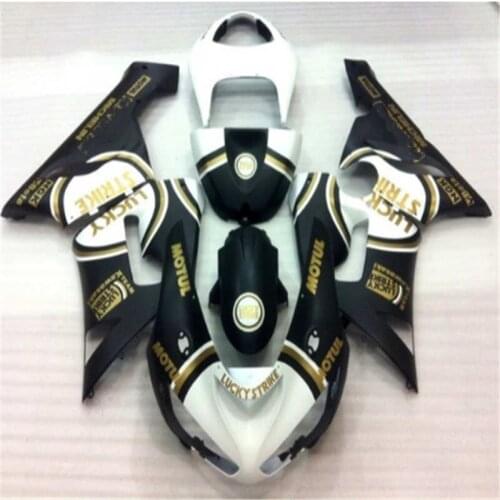Plastic fairing kit for Kawasaki ZX-6R fairings 2005 2006 white black Lucky bodowork set ZX6R 05 06 Ninja 636-Dor D