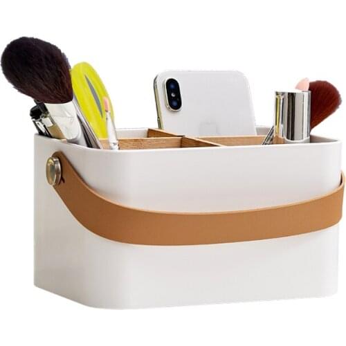 Retro Portable Storage Box Holder Gift Remote Control Wood Bamboo Storage Box Kitchen Cosas Para El Hogar Home Garden BL50SB