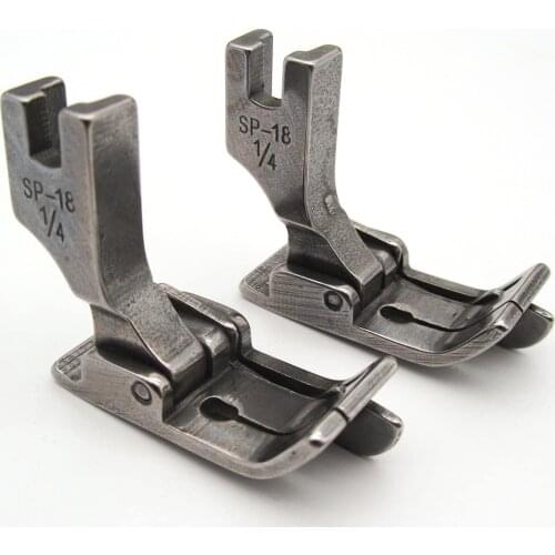 Industrial Sewing Machine Hinged Presser Foot with Right Guide #SP-18 (2 PCS) (1/4")