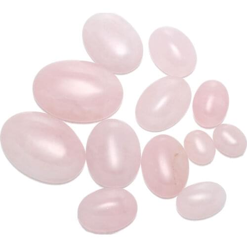 Rose quartz Natural Stones Cabochon 10x10mm 15x18mm 25x25mm Heart Shape No Hole for Making Jewelry DIY