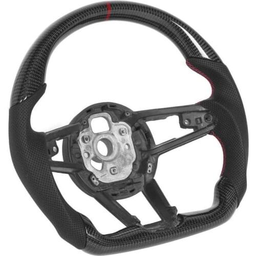 Carbon Fiber Steering Wheel Nappa Perforated Leather Fit for R8 MK2 TT/ TTS/TTRS MK3 2015+ Car accessories
