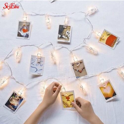 1-10M LED String Lights with Clips to Hang Pictures for Decoration Celebrity Room Decoration Photo Studio Wall Lights String 5z