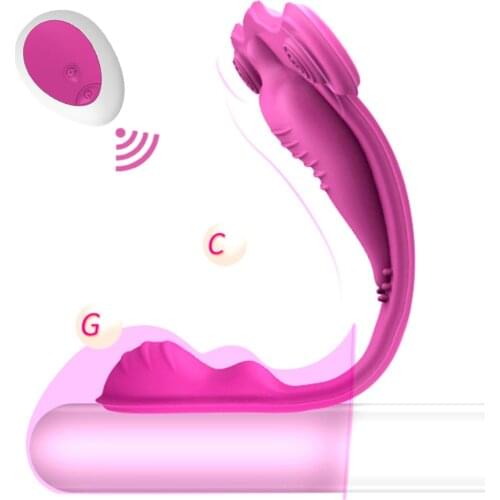 Vagina Wearable Dildo Vibrators Wireless Remote Control Invisible Vibrating Panties G Spot Clitoris Sex Toys Female Masturbator