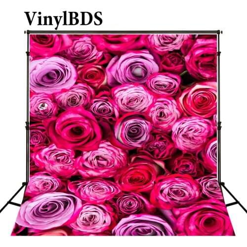 VinylBDS Flower Wall Backdrop Spring Photography Backdrops Wedding Backdrops For Photography Customize Photo For Studio Custom