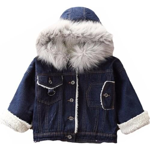 3-10Y Toddler Girl Winter Clothes Kids Jacket Hooded Girls Fur Coats Thick Cotton Baby Girl Coat Boy Snowsuit Children Clothes