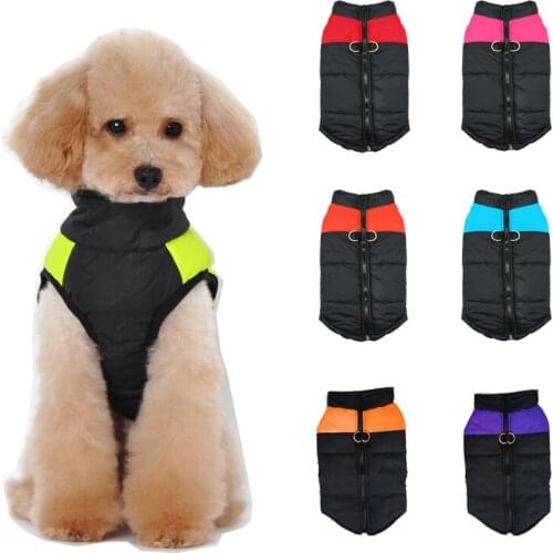 Winter Pet Dog Puppy Clothes Vest Jacket Chihuahua Clothing Warm Dog Clothes Coat For Small Medium Large Dogs S-5XL
