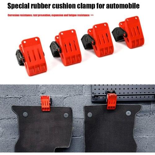 4pcs Car Floor Mat Pad Cleaning Clip Hook Carpet Wash Clamp Multifunctional Yoga Mat Clip Tools Auto Accessories