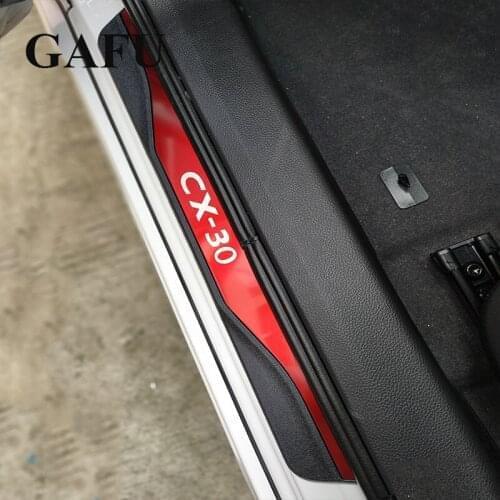 For Mazda CX-30 CX 30 CX30 2020 2021 Stainless Steel Car Door Sill Plate Door Scuff Cover Kick Step Trim Protector Molding 4 Pcs