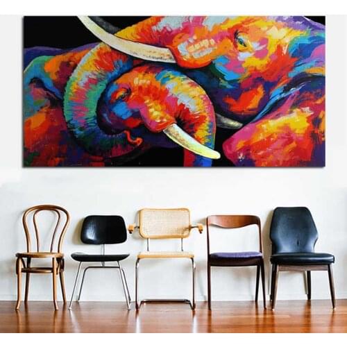 5d diy large size diamond mosaic abstract elephant kiss diamond painting full square embroidery sale animals home decor AA2463