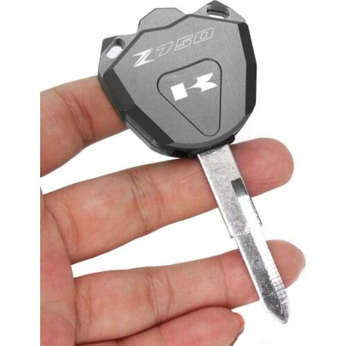 For Kawasaki Z750 Z750S 2004-2012 Motorcycle Accessories CNC Aluminum Key Case Key Cover Key Shell (Key Without chip) Logo Z750