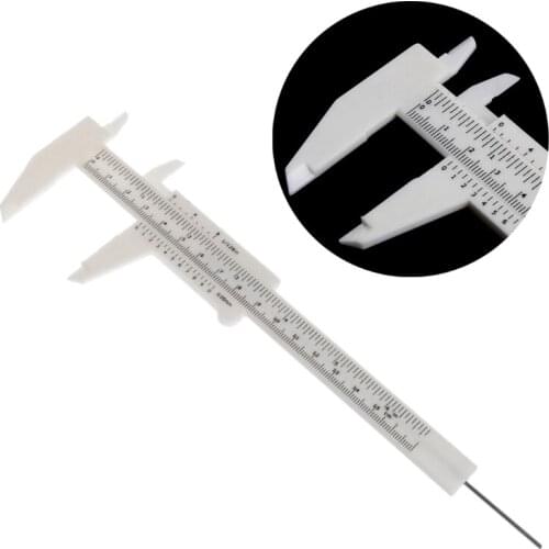 Double Scale Sliding Gauge Eyebrow Ruler Tattoo Permanent Makeup Caliper Tools X7YB