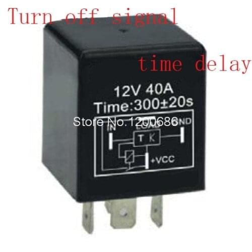 FN YS020 30A 5 minutes delay off after switch turn off Automotive 12V Time Delay Relay SPDT 300 second delay release off relay