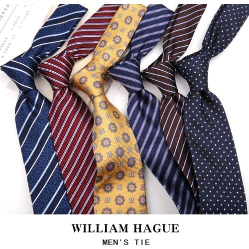 Mulberry Silk 8 CM Tie Mens Silk Formal Business Stripes Professional Bridegroom Married in England Navy Red