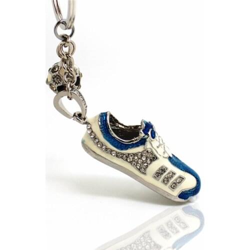 Metal Crystal USB 2.0 Flash Drive Soccer Sneakers Memory stick 4GB 8GB Pen Drive 16GB 32GB 64GB Jewelry football Shoes Pendrive