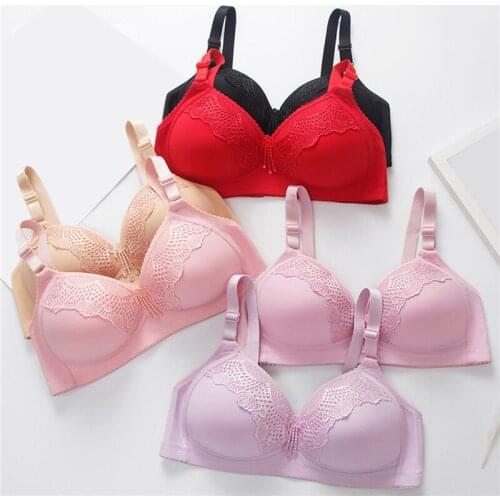 2021 New Bras Women Thin Adjustment Type No Steel Ring Bra Female Fashion Luxury Middle-Aged Elderly Underwear