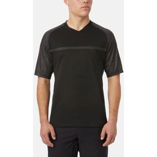 Men Short Mountain Biker Jersey Black Off-Road MX Moto MTB BMX Shirts Downhill Enduro Clothing Breathable Quick-Drying