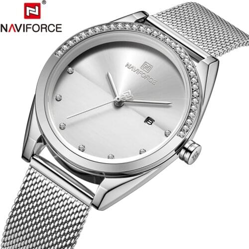 NAVIFORCE TOP Luxury Watch Women Quartz Casual Dress Ladies Gift For Girl Wife Date Display Wrist Watches Girl Relogio Feminino