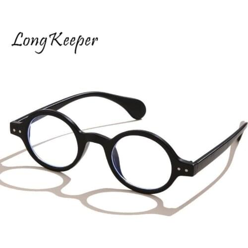Computer Glasses Anti Blue Rays Glasses Blue Light Blocking Glasses Retro Small Round Eyewear Frame Gaming Optical Eye Spectacle