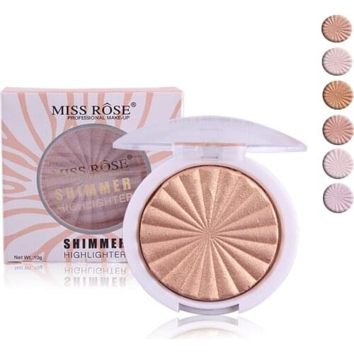 Single Highlighter Facial Bronzers Makeup Glow Face Contour Shimmer Baked Powder Cosmetic Long Lasting Brightening Cosmetics