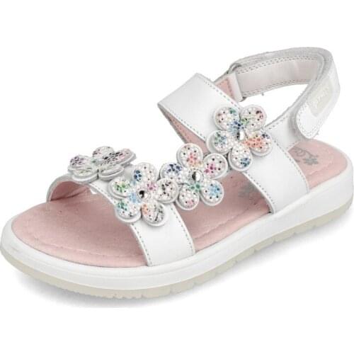 Girls sandals with flowers in Garvalín