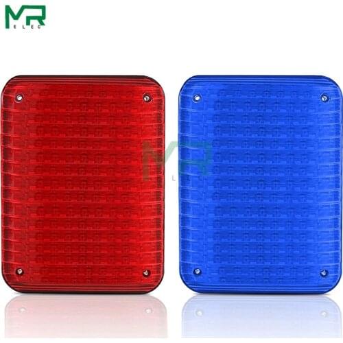 NEW 12V red and blue LED warning lamp, used for community warning light and engineering construction vehicle warning light