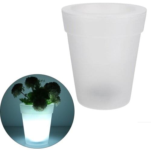 Solar Powered Lighting Flowerpot Garden Landscape Lamp Lighting Flower Pot Light Up at Night Outdoor Yard LED Landscape Light