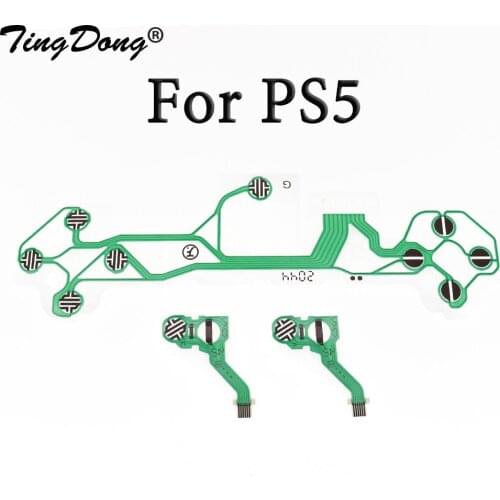 TingDong Conductive Film Replacement Button Ribbon Circuit Board For PS5 Controller LR ABXY D Pad