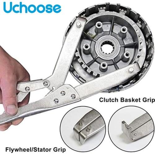 Universal Motorcycle Tools Clutch Holding Tool Motorcycle Motorbike Clutch Hub Basket Flywheel Holder Wrench Repair Removal