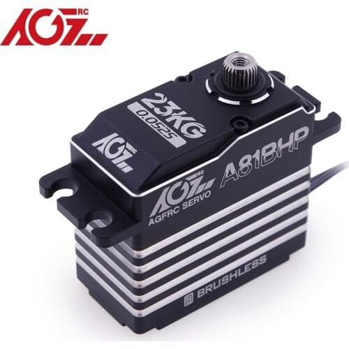 AGFRC A81BHP 78g 23KG 0.052Sec Super Speed Steel Gears HV Brushless Standard Steering Servo For 1/8 RC Truck Car Boat Aircraft