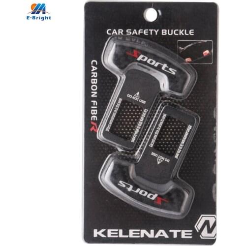 YMEBBRIGHT 2PCS Universal Car Safety Belt Buckle Cover Seat Belt Clip Insert Car Accessories 21mm For Automotive Vehicle