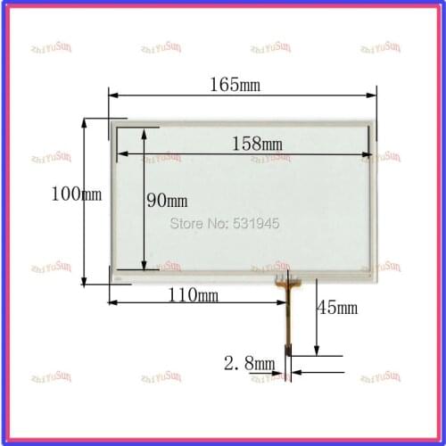 ZhiYuSun New 7inch TOUCH Screen panels 165mm*100mm for GPS 165*100 Freeshipping used clarion GPS CAR 068061