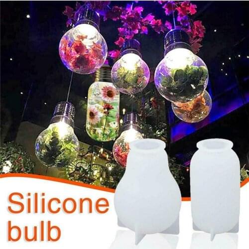 16PCS/Set LED Bulb Mold Resin Casting Mold Silicone Craft Resin Light Bulb Mold DIY Jewellery Making Tools