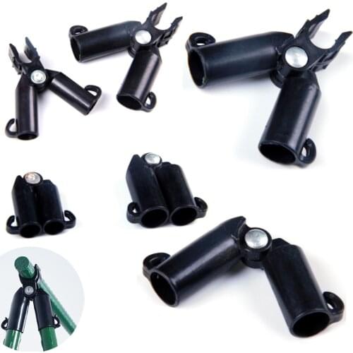 A B fork Gardening Pillar Joints Climbing Plant Bracket Connection Accessories Plastic Coated Steel Pipe Assembly Kitting
