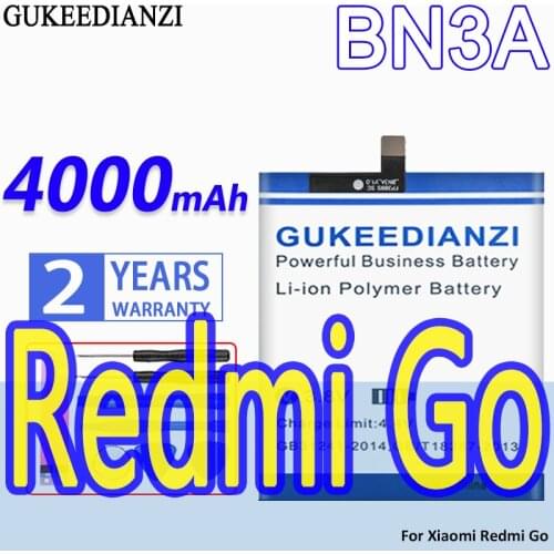 High Capacity GUKEEDIANZI Battery BN3A 4000mAh For Xiaomi Redmi Go