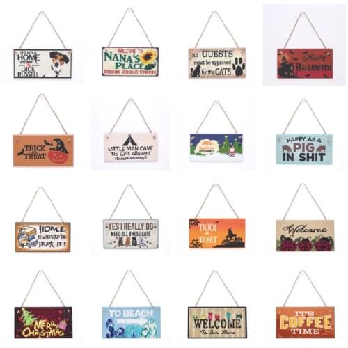 DIY Diamond Painting Tag Wall Door Hanging Tag Art Reminding Beach Home Coffee Diamond Embroidery Home Decoration Crafts