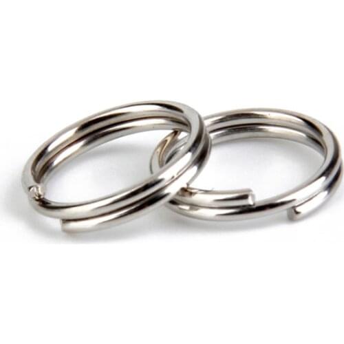 Phenovo 100pcs Newest Arrival Durable Split Key Rings with 1.2 x 12mm Great for Crafts Extra Keys