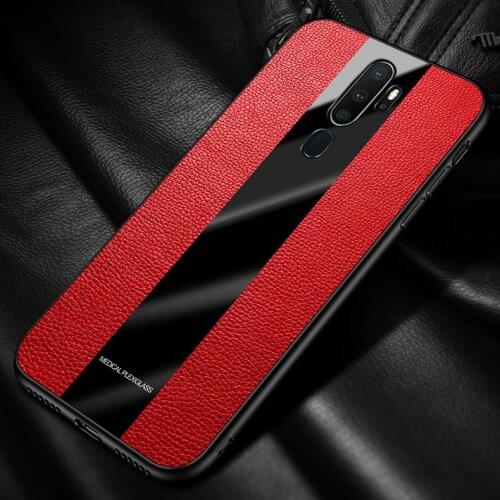 For OPPO A9 2020 Case Luxury Soft Silicone Plexiglass Matte protective Back Cover Case for oppo a5 2020 full cover phone shell