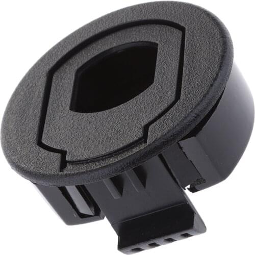 Black Plastic Boat Marine RV Deck Hatch Door Cabinet Round Pull Latch