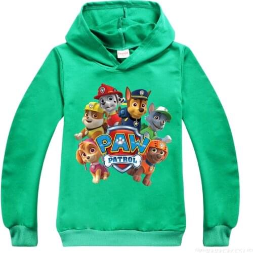 Children Sweatshirts Boys 2021Spring High Quality Clothes Boys Girls Hoodies Baby PAW PATROL Print Costume