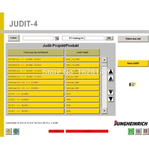 Jungheinrich SH + JUDIT 4 - Diagnostic software+ET parts catalog (v4.35)+Never expired+keygen for many PC install