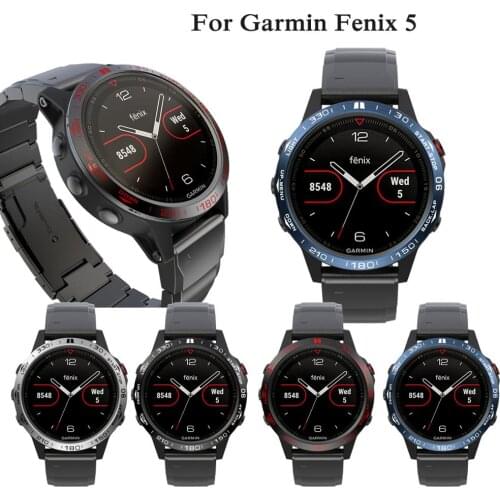For Garmin fenix 5 Case For fenix 5 classic fashion sport style Bezel Ring Styling Case Adhesive Cover Protection classic Bezels