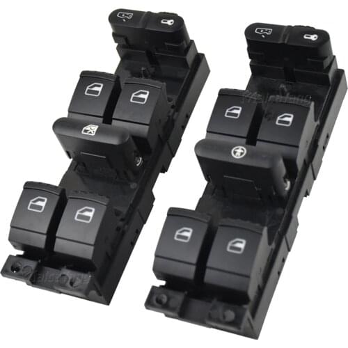 Window Panel Master Control Switch For VW MK4 Bora Seat Skoda Octavia MK1 Fabia Toledo Superb 1J4959857