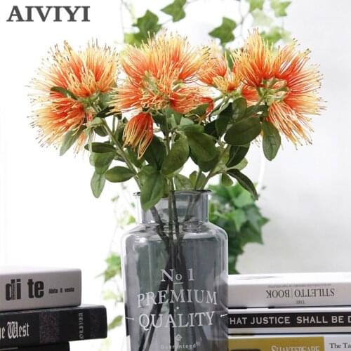 Artificial flower Albizia julibrissin simulation plants plastic dandelion branch Home soft decoration wedding party decoration