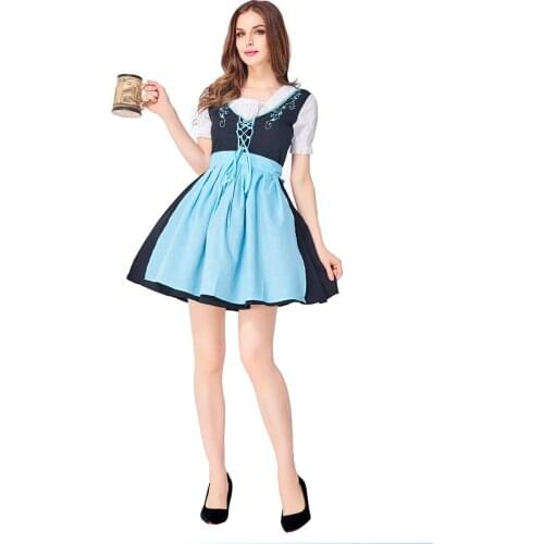 Custom Size Cosplay Costumes German Beer Festival Fashion Oktoberfest Bavarian Halloween Beer Costume Cosplay Clothing