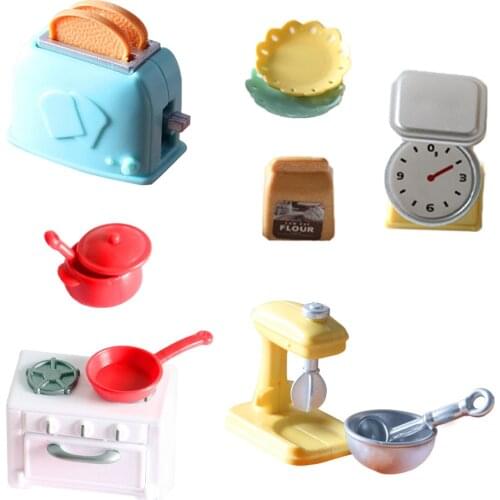 1:12 Scale Dollhouse Miniature Household Appliance Model Mixer Oven Scale Cookware