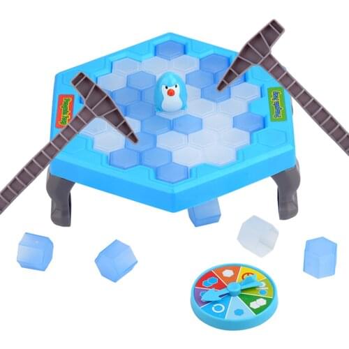 Mini Kids Save Penguin Ice Block Breaker Trap Toys Funny Parent Children Kids Table Game Kids Adult Toy Stress Reliever Decor
